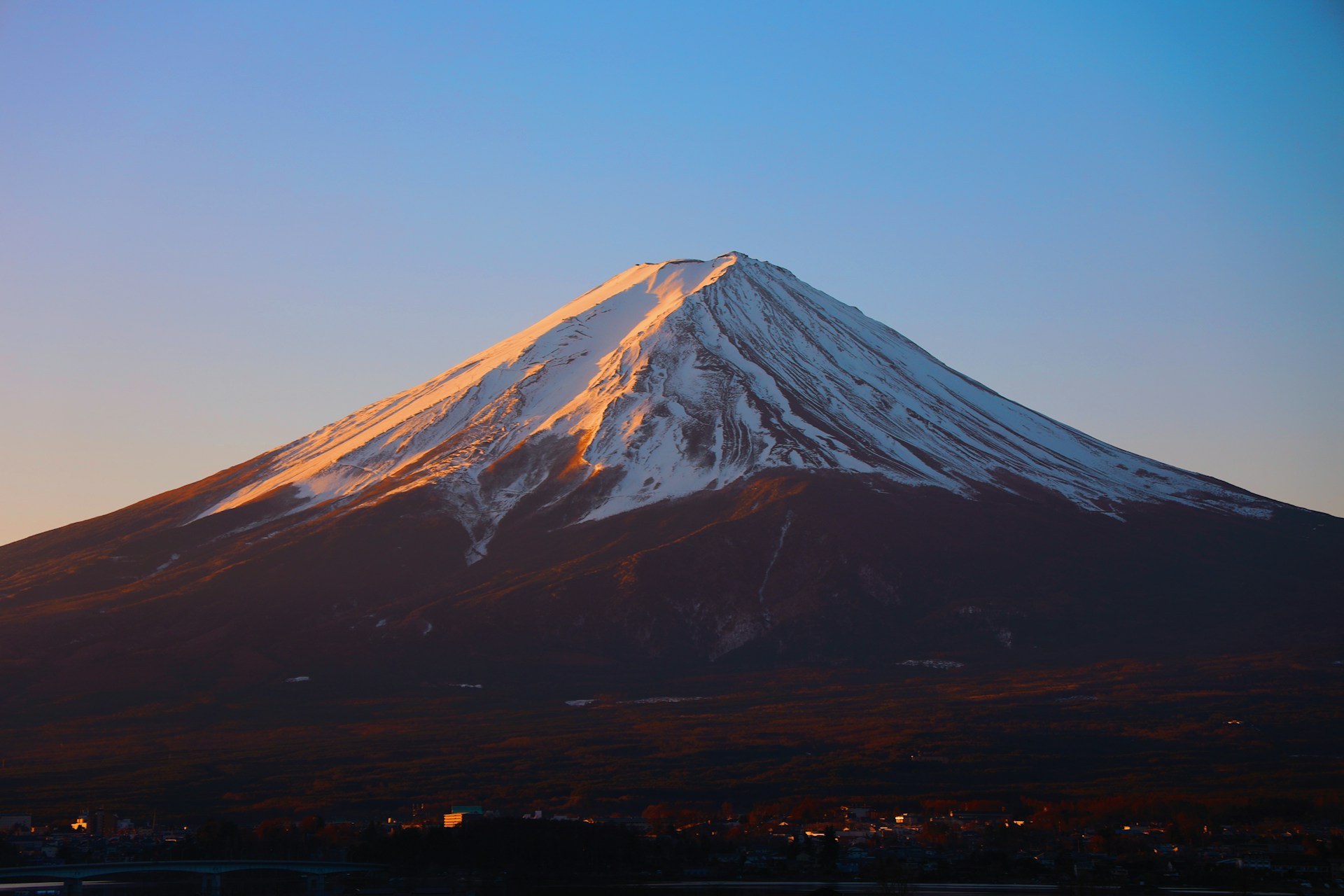 富士山と初日の出
